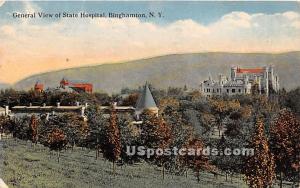 State Hospital Binghamton NY 1915 Missing Stamp