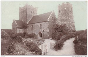 DOVER (Kent), England, UK, PU-1908; Fort Church & Pharos