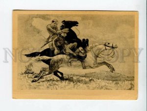3007914 Military Horsemen on Running HORSES by RODIONOV Old Rus
