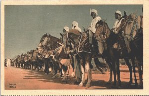 French Equatorial Africa Cavalry Africa Pierre Ichac Postcard 05.15