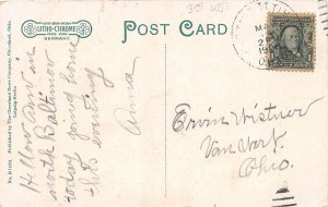 J24/ North Baltimore Ohio Postcard c1910 North School Building 90