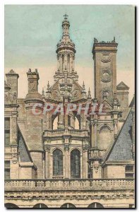 Old Postcard Castle of Chambord Lantern of the grand staircase