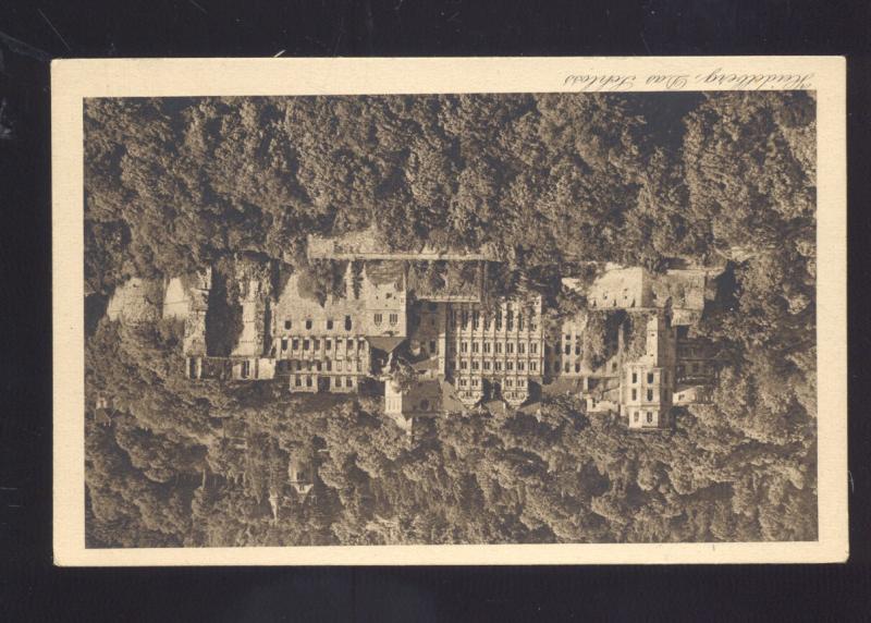 HEIDELBERG DAS SCHLOSS SCHOOL UNIVERSITY GERMANY ANTIQUE VINTAGE POSTCARD