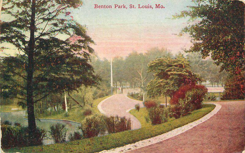 Benton Park St Louis Missouri C-1910 Postcard 2667