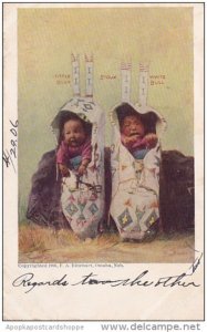 Sioux Indian Papoose Little Bear and White Bull