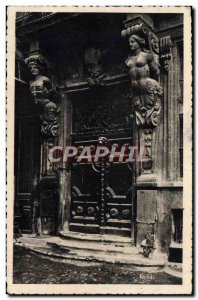 Old Post Card Aix En Provence Caryatids Preachers of Place de l & # 39hotel d...
