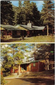 CASTLE MOUNTAIN LODGE & MOTEL Estes Park, Colorado c1950s Vintage Postcard