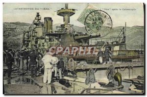 Old Postcard Boat War Catastrophe of Jena