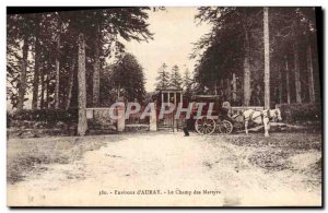 Old Postcard Environs d & # 39Auray Le Champ Des Martyrs