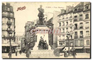 Old Postcard Paris Place Maubert Maggi Advertisement