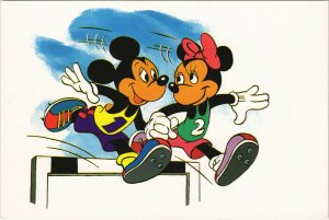 PC DISNEY, MICKEY MOUSE AND MINNIE MOUSE, Modern Postcard (b38049)