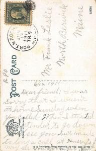 Rochester NH Railroad Station Train Depot 1911 RPO Cancel Postcard