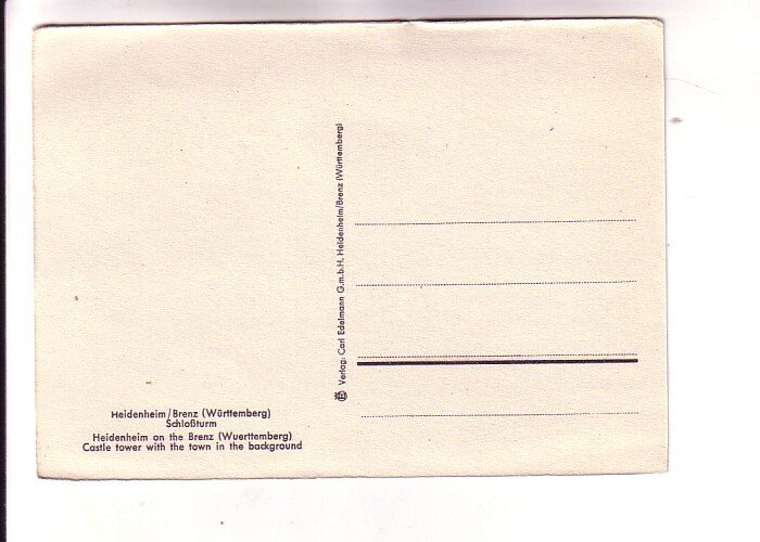 Echle Watercolour Series Castle, Wuerttemberg Germany