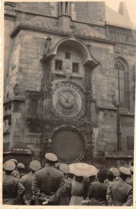 Ro630 military soldier real photo  czech republic Prague astronomical clock