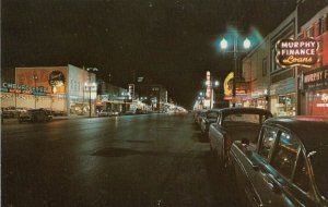 KANSAS CITY , Kansas , 1950-60s ; Minnesota Avenue at night