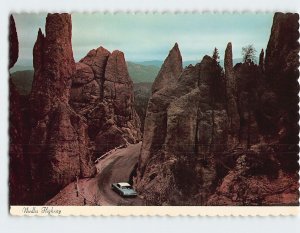 Postcard Needles Highway The Black Hills South Dakota USA