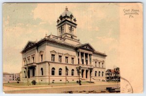 1906 JACKSONVILLE FLORIDA COURT HOUSE*ROTOGRAPH*TO MARVIN McDOWELL PERU INDIANA