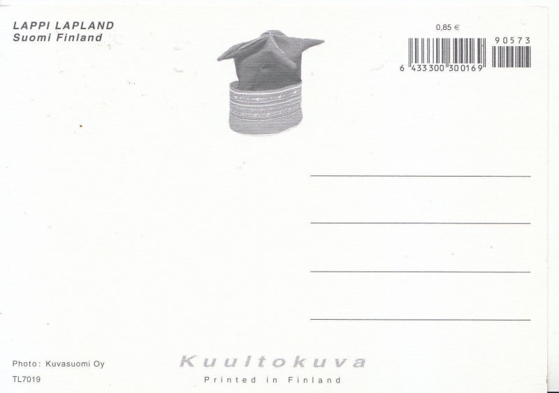 Finland Postcard - Lappi - Lapland - Suomi     AB2602