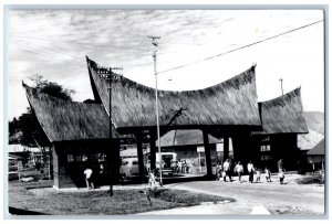 Indonesia Postcard View of Architectural Arch c1940's Unposted RPPC Photo