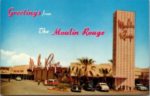 Postcard The Moulin Rouge Hotel on Bonanza Road in Las Vegas, Nevada