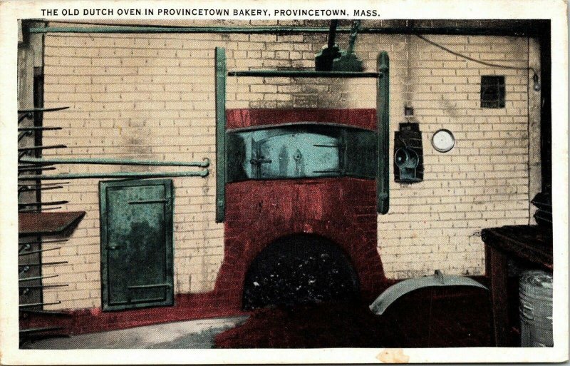 Old Dutch Oven Provincetown Bakery Provincetown Massachusetts MA WB Postcard WOB 