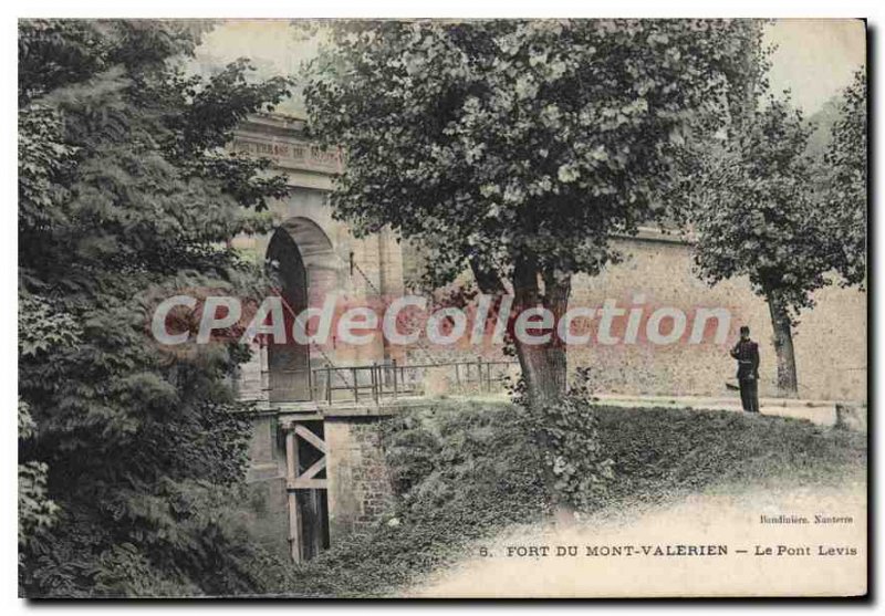 Mont Valerien Postcard Old Fort Levis Bridge