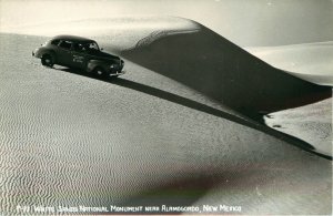 1940s Service Car on White Sands, Alamogordo NM Vintage RPPC Postcard