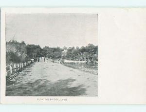 Unused Pre-1907 FLOATING BRIDGE Lynn Massachusetts MA t3249