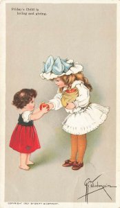 G.G. Wiederseim Friday's Child is loving and giving Pride soap Postcard