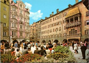 Postcard Austria Innsbruck - Old town pedestrian zone