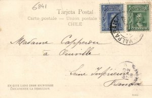 chile, SALTO, Veranda del Hotel (1908) Kirsinger Postcard