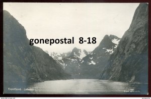 dc1548 - NORWAY Lofoten 1930s Troldfjord. Real Photo Postcard by Mittet