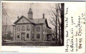 Postcard SCHOOL SCENE Randolph Vermont VT AM3532