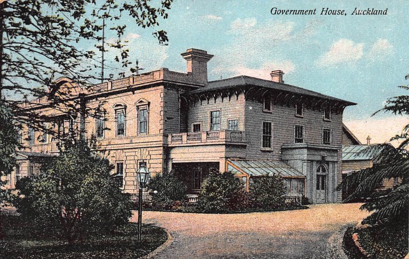 Government House, Auckland, New Zealand, Early Postcard, Unused