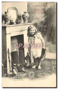 Old Postcard Fun Children Christmas baby