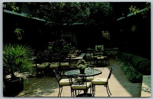 Charleston South Carolina 1970s Postcard Indigo Inn Patio