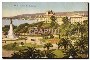Postcard Old Nice Palmiers Garden