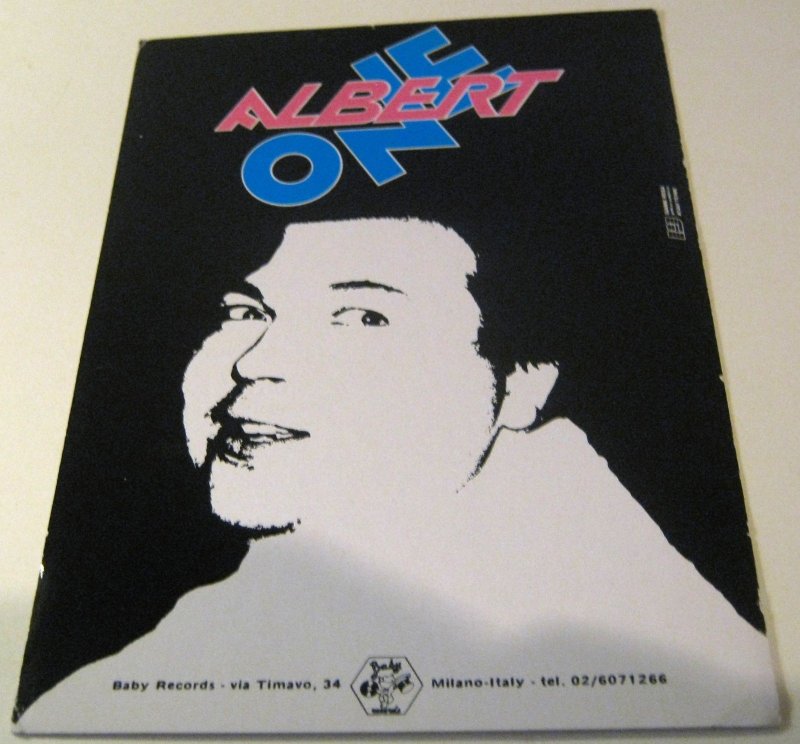 Advertising Music Albert One Baby Records Italy - unposted