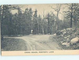 Divided-Back CROSS ROADS Porters Lake - Near Dartmouth Nova Scotia NS F3675