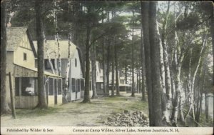 NEWTON JUNCTION NH Camp Wilder Silver Lake c1910 Postcard