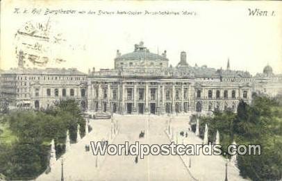 KK Hot Burgtheater Wien - Vienna Austria Postal Used Unknown 