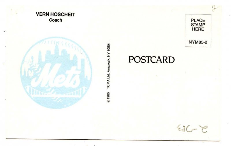 Vern Hoscheit, New York Mets