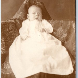 c1910s Baby Baby Baby Baby RPPC Concerned A Boy or Girl Real Photo Postcard A212