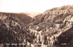 Oak Creek Canyon Arizona Birds Eye View Real Photo Vintage Postcard AA11726