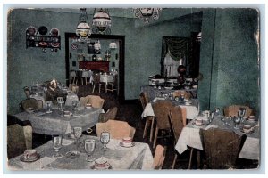 Springfield Illinois IL Postcard The Country House Restaurant Interior c1910's