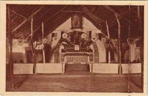 PC BELGIAN AFRICA, OUROUNDI, INTÃRIEUR D'UNE EGLISE, Vintage Postcard (b31118)