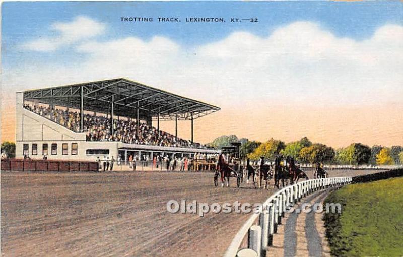 Trotting Track Lexington, KY , USA Horse Racing Unused 