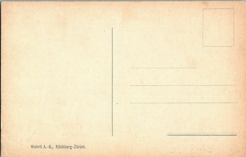 Sisikon Urirotstock Wehrli AG Kilchberg Zurich Vintage Antique Postcard UNP Mts