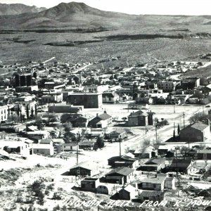 c1940s Kingman Arizona from K Mountain Birdseye Real Photo Postcard RPPC A1