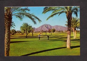 AZ Golf Course Golfing Camelback Mountain Scottsdale Arizona Postcard